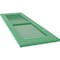 Ekena Millwork 12W x 77H Americraft Two Equal Louver Exterior Real Wood Shutters, Lilly Pads, PR RW101LV12X77LPH - alternate 2